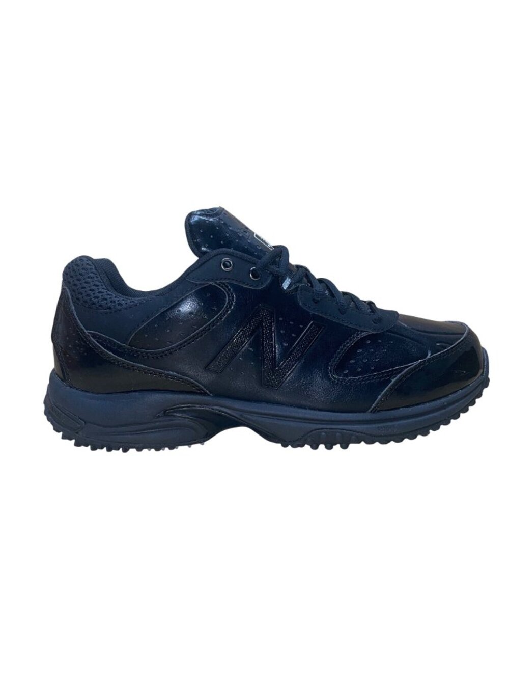 New Balance Men’s Black Lace-Up Breathable Baseball Cleats Size 9-4E Wide